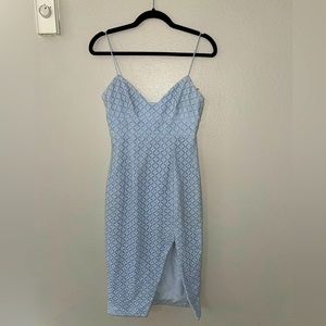 Nicholas Lace Eyelet Strappy Midi Dress (US size 2)